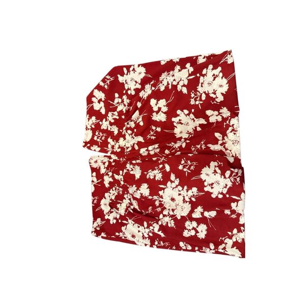 Olrik Flowy Red and Cream Floral Pants- size XL - Picture 2 of 8